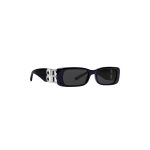 Women’s Dynasty Rectangle Sunglasses in Black - Image 4
